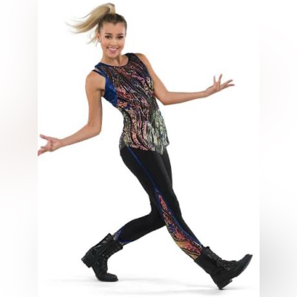 Awish Come True 23197 New Rules Hip-Hop Sequin Mesh Tunic Dance Costume